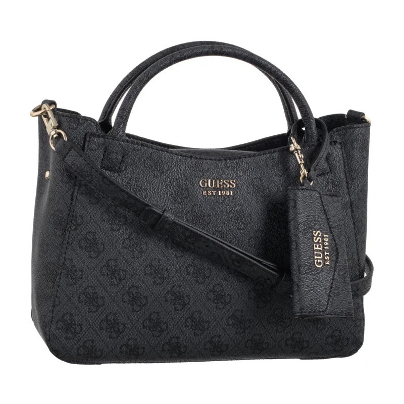 Guess Brenton Sml Girlfriend Satchel HWLG96 48050 Coal Logo  (GU768-a) rankinė