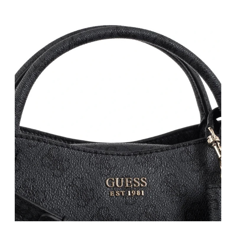Guess Brenton Sml Girlfriend Satchel HWLG96 48050 Coal Logo  (GU768-a) käekott