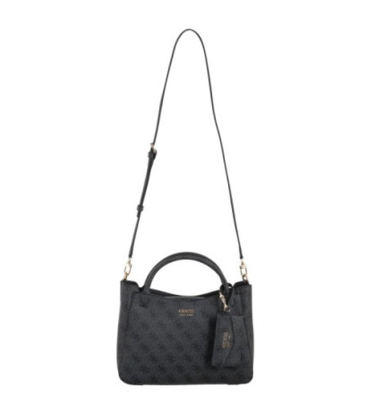 Guess Brenton Sml Girlfriend Satchel HWLG96 48050 Coal Logo  (GU768-a) handbag
