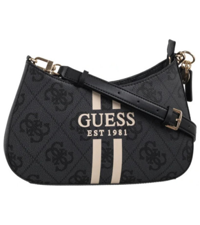 Guess Noelle II Top Zip Shoulder Bag HWOS96 72180 Coal Logo (GU771-a) rokassoma