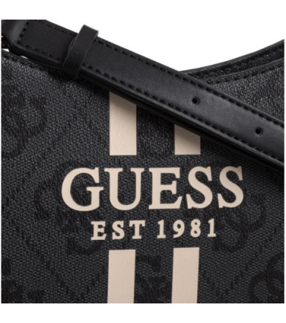 Guess Noelle II Top Zip Shoulder Bag HWOS96 72180 Coal Logo (GU771-a) rankinė