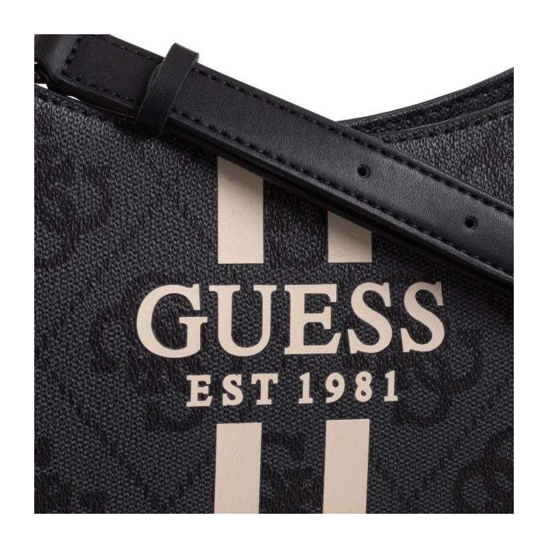 Guess Noelle II Top Zip Shoulder Bag HWOS96 72180 Coal Logo (GU771-a) käekott