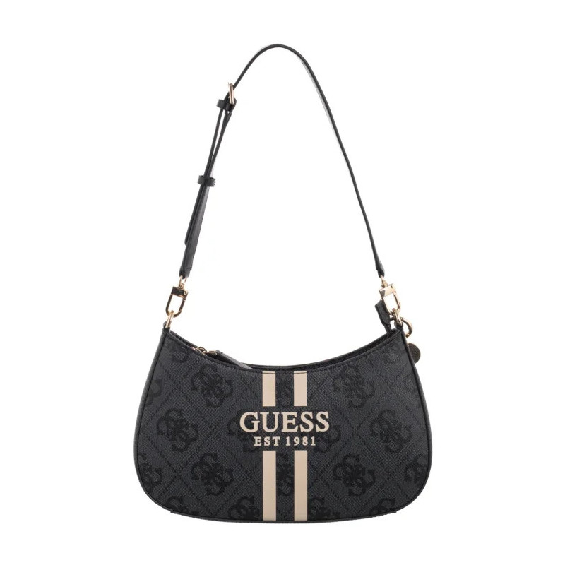 Guess Noelle II Top Zip Shoulder Bag HWOS96 72180 Coal Logo (GU771-a) rankinė