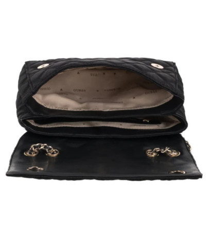 Guess Giully II 2 Comp Cnvrtble Flap HWYQ96 73200 Black (GU757-a) handbag