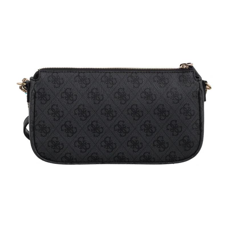 Guess Noelle II Dbl Pouch Crossbody HWBG96 72710 Coal Logo (GU758-a) handbag
