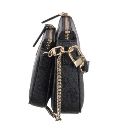 Guess Noelle II Dbl Pouch Crossbody HWBG96 72710 Coal Logo (GU758-a) rankinė