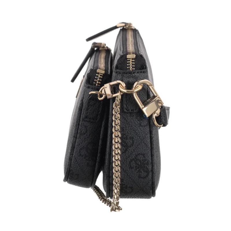 Guess Noelle II Dbl Pouch Crossbody HWBG96 72710 Coal Logo (GU758-a) käekott