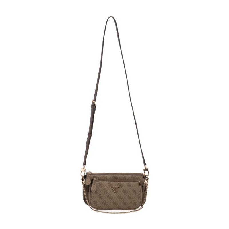Guess Noelle II Dbl Pouch Crossbody HWBG96 72710 Latte Logo/Brown (GU758-b) rankinė