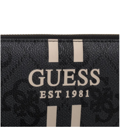 Guess Laurel II Slg Large Zip Around SWOS74 59146 Coal Logo (GU774-b) rokassoma