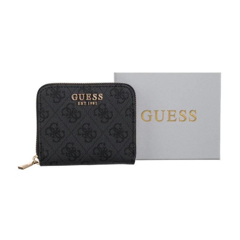 Guess Laurel II Slg Small Zip Around SWSG74 59137 Coal Logo (GU776-a) rokassoma