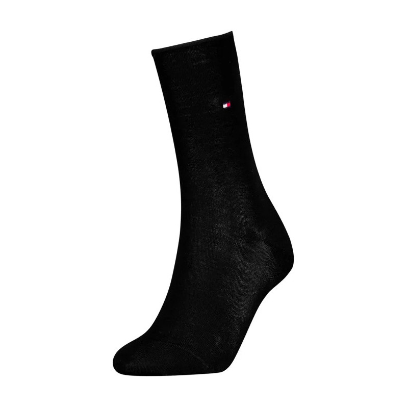 Tommy Hilfiger TH Women Sock 1P Premium Rolltop Black 701228935 001 (TH1393-a) socks