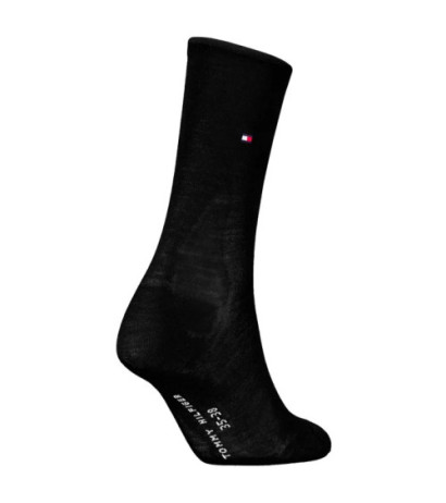 Tommy Hilfiger TH Women Sock 1P Premium Rolltop Black 701228935 001 (TH1393-a) kojinės