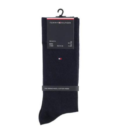 Tommy Hilfiger TH Men Sock 1P Premium Wool Dark Navy 701229682 001 (TH1394-a) sokid