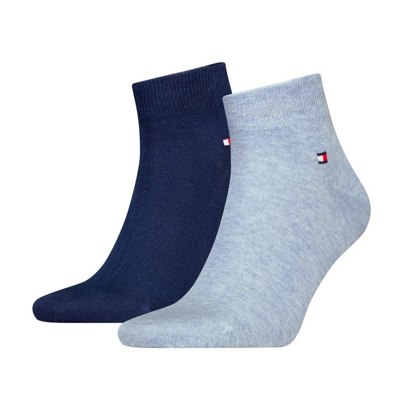 Tommy Hilfiger TH Men Quarter 2P Light Blue/Melange 342025001 050 (TH1391-d) kojinės