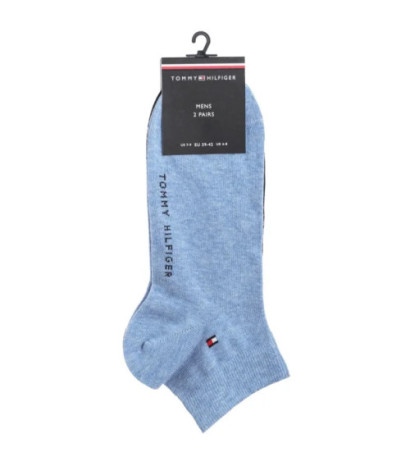 Tommy Hilfiger TH Men Quarter 2P Light Blue/Melange 342025001 050 (TH1391-d) kojinės