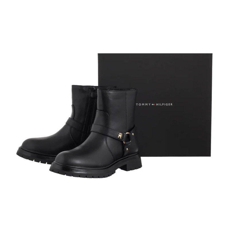 Tommy Hilfiger Bootie Black T3A5-34021-1355999 (TH1389-a) batai