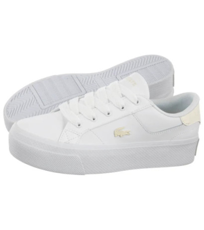 Lacoste Ziane Platform 225 1 CFA Wht/ Off Wht 750CFA0033.65T (LC463-a) shoes