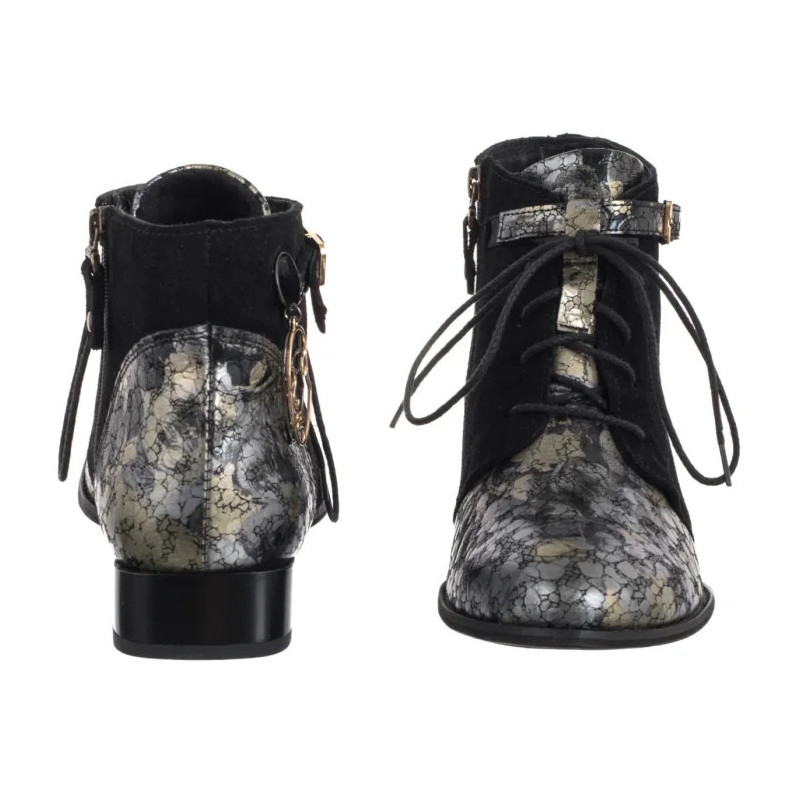 Maciejka Czarne Kwiaty 5743A-03/00-8 (MA1407-a) kingad