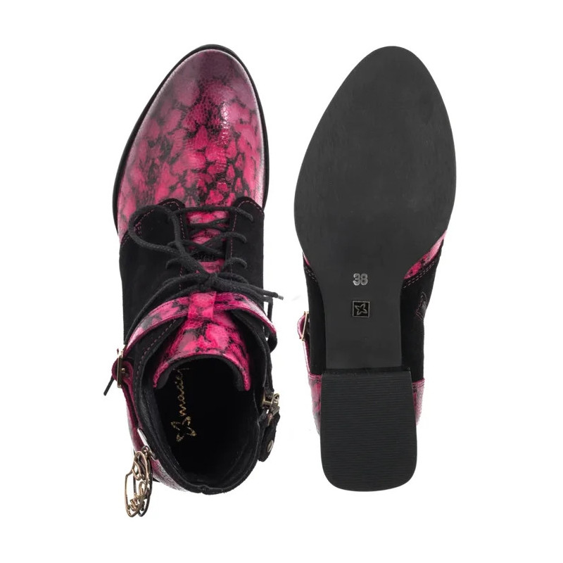 Maciejka Róż+Czarny 5743A-15/00-8 (MA1407-b) shoes