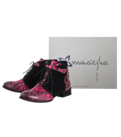 Maciejka Róż+Czarny 5743A-15/00-8 (MA1407-b) shoes