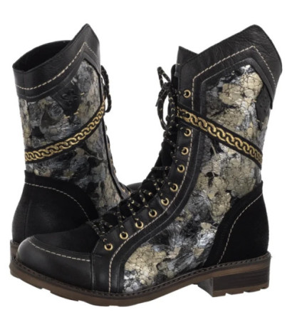 Maciejka Czarno-Złote 07097-01/00-8 (MA1408-a) shoes