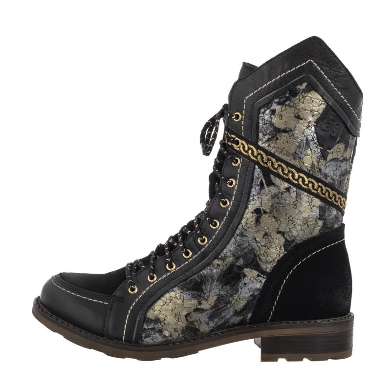 Maciejka Czarno-Złote 07097-01/00-8 (MA1408-a) kurpes