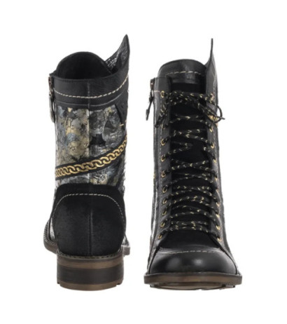 Maciejka Czarno-Złote 07097-01/00-8 (MA1408-a) shoes