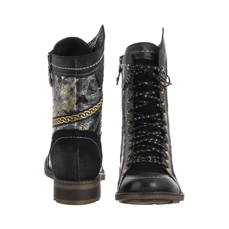 Maciejka Czarno-Złote 07097-01/00-8 (MA1408-a) kurpes