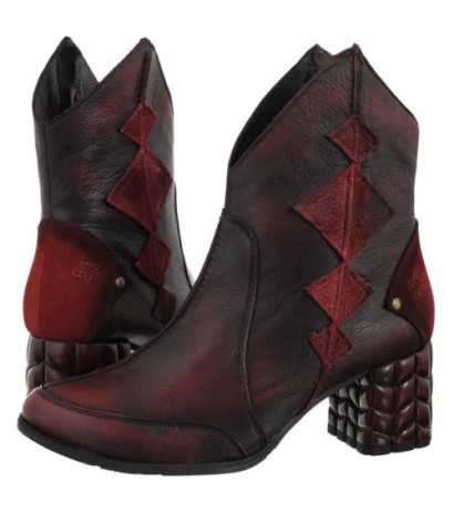 Maciejka Czarno-Czerwone 07007-08/00-8 (MA1409-a) shoes