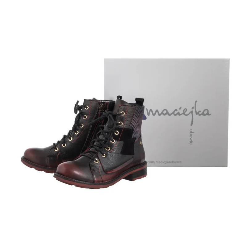 Maciejka Czerwono-Czarne 07058-23/00-8 (MA1411-a) shoes