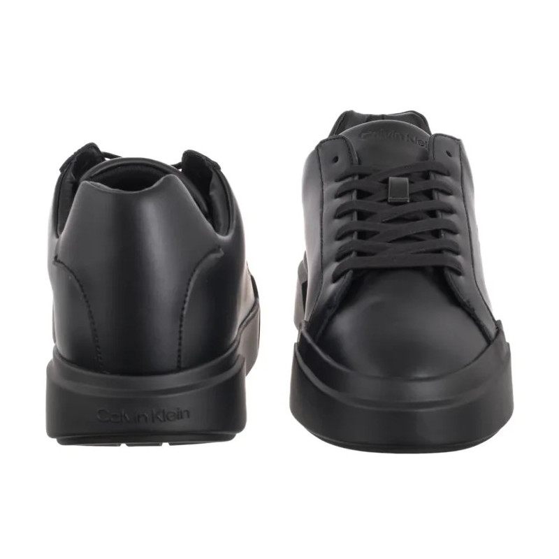 Calvin Klein Chunky Cupsole Laceup Lth Triple Black YM0YM01344 0GJ (CK690-a) sporta apavi