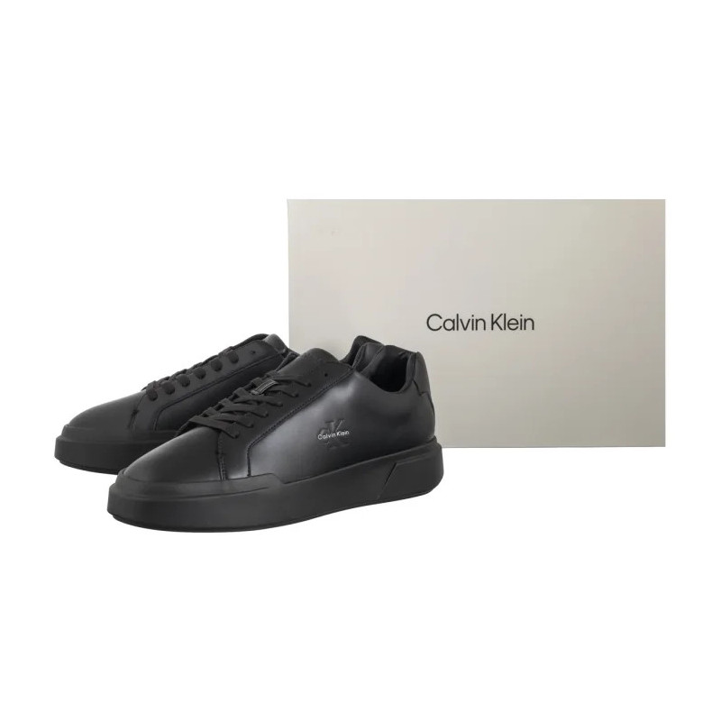 Calvin Klein Chunky Cupsole Laceup Lth Triple Black YM0YM01344 0GJ (CK690-a) sportiniai bateliai