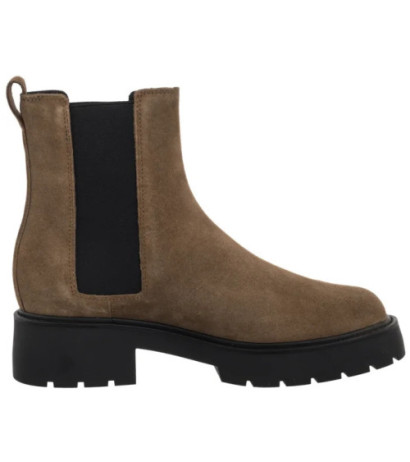 Calvin Klein Chunky Chelsea Boot Suede Classic Taupe YW0YW02071 ADH (CK691-a) shoes