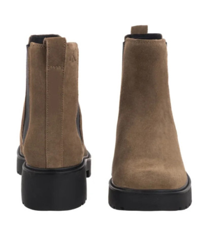 Calvin Klein Chunky Chelsea Boot Suede Classic Taupe YW0YW02071 ADH (CK691-a) kurpes