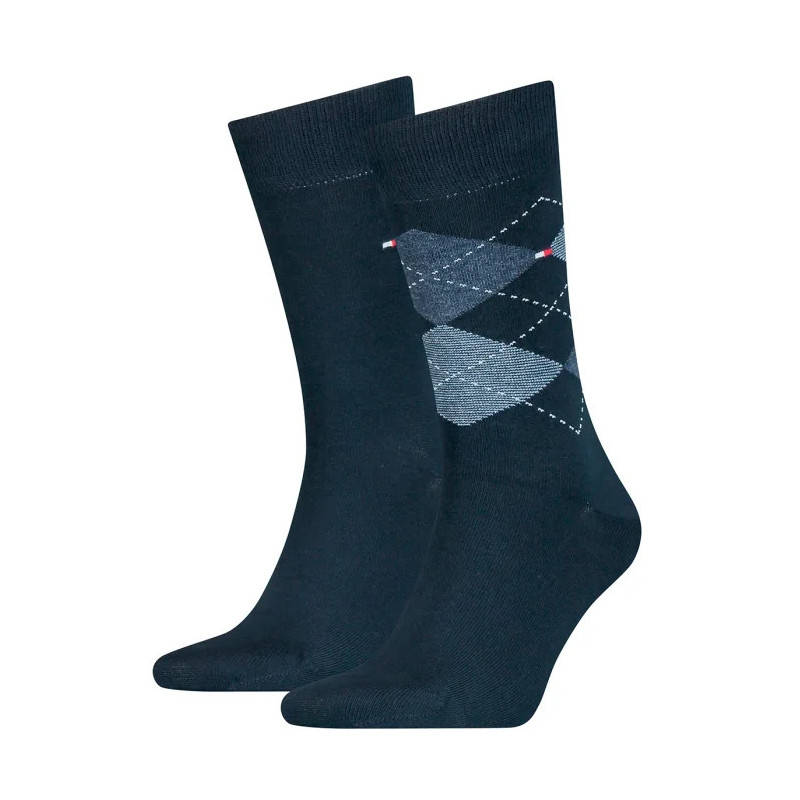 Tommy Hilfiger Men Sock 2P Dark Navy 100001495 322 039 (TH302-c) zeķes