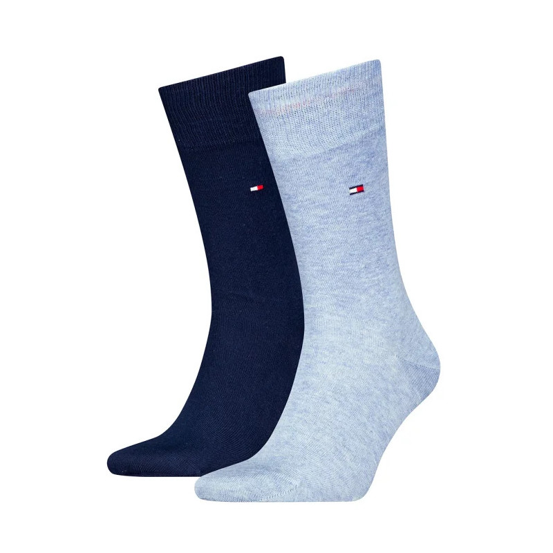 Tommy Hilfiger Th Men Sock Classic 2P Light Blue Melange 371111 134 039 (TH648-c) zeķes