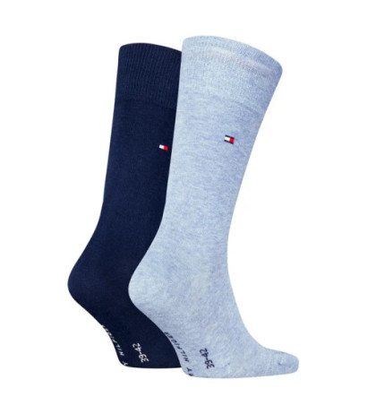 Tommy Hilfiger Th Men Sock Classic 2P Light Blue Melange 371111 134 039 (TH648-c) zeķes