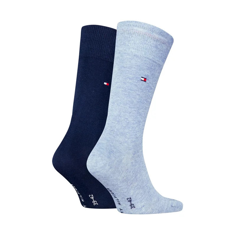 Tommy Hilfiger Th Men Sock Classic 2P Light Blue Melange 371111 134 039 (TH648-c) zeķes
