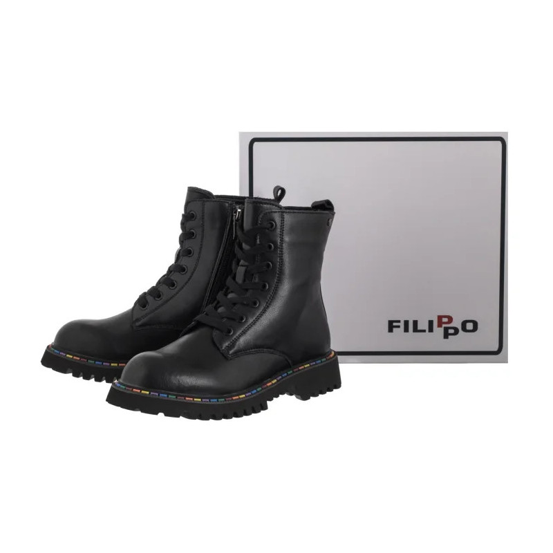 Filippo Czarne DBT7428/25 BK (FO193-a) kurpes