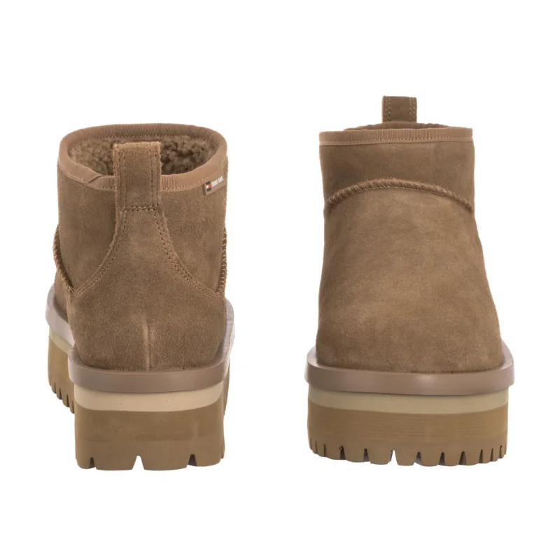 Tommy Hilfiger TJW Flatform Snow Boot Suede Bronze Twist EN0EN02841 RBH (TH1401-a) shoes