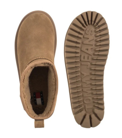 Tommy Hilfiger TJW Flatform Snow Boot Suede Bronze Twist EN0EN02841 RBH (TH1401-a) kurpes