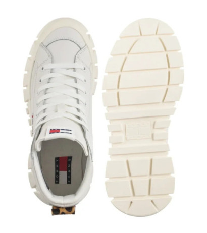 Tommy Hilfiger Tjw Vulc Flatform Leopard Ecru EN0EN02858 YBL (TH1402-a) batai