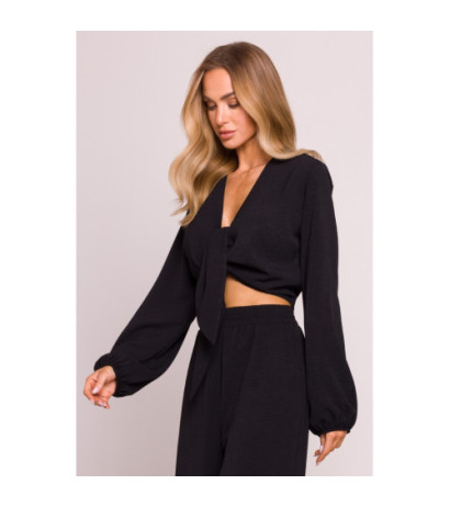 M861 Krótka bluzka - czarna