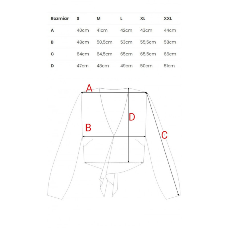 M861 Krótka bluzka - czarna