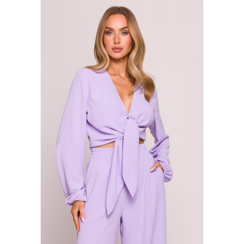 M861 Krótka bluzka - fiołkowa