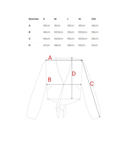 M861 Krótka bluzka - fiołkowa