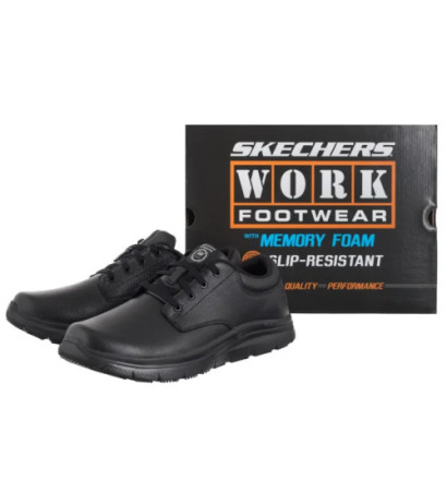 Skechers Work Flex Advantage Black 77513EC/BLK (SK272-a) sporta apavi