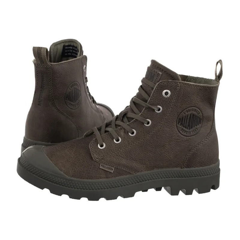 Palladium Pampa Zip Lth Ess Dusky Green 76888-308-M (PA64-e) zābaki