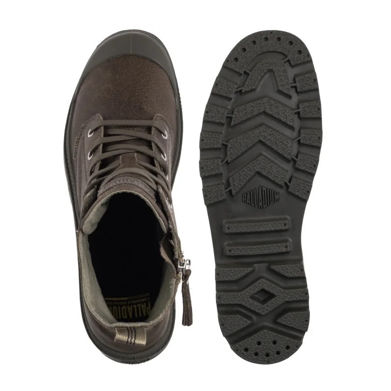 Palladium Pampa Zip Lth Ess Dusky Green 76888-308-M (PA64-e) zābaki