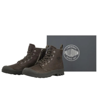 Palladium Pampa Zip Lth Ess Dusky Green 76888-308-M (PA64-e) zābaki